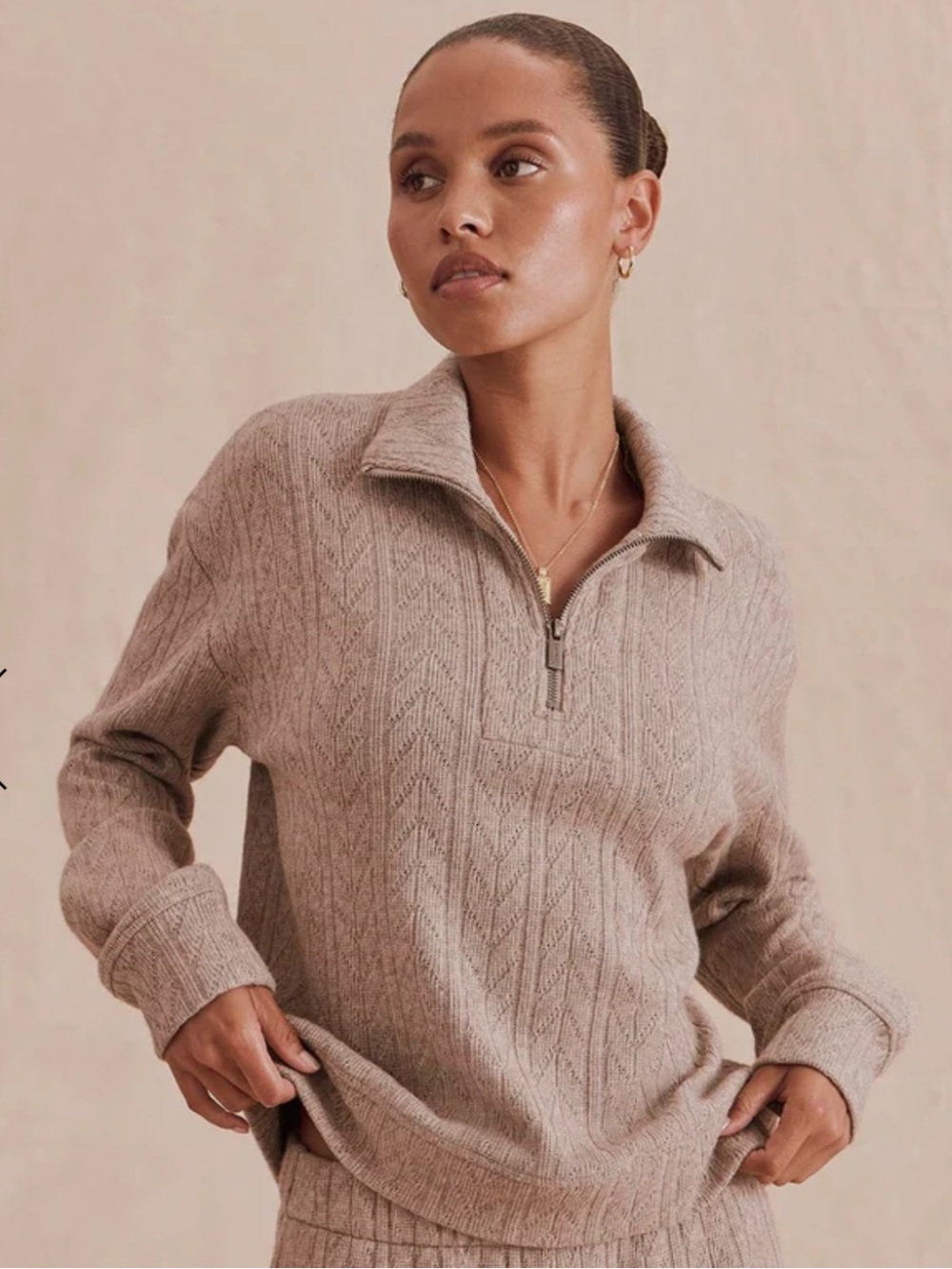 Splendid Sweatersoft Quarter Zip Sweater